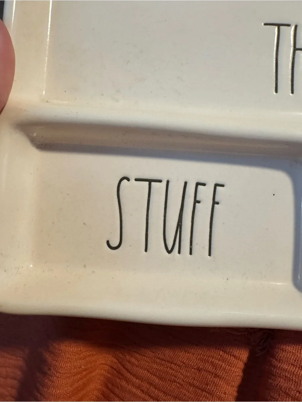 Rae Dunn Ceramic Trinket Tray - 